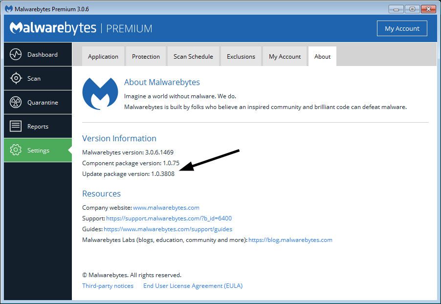 How to run malwarebytes from command prompt